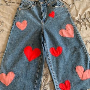 Handsewn Heart Jeans